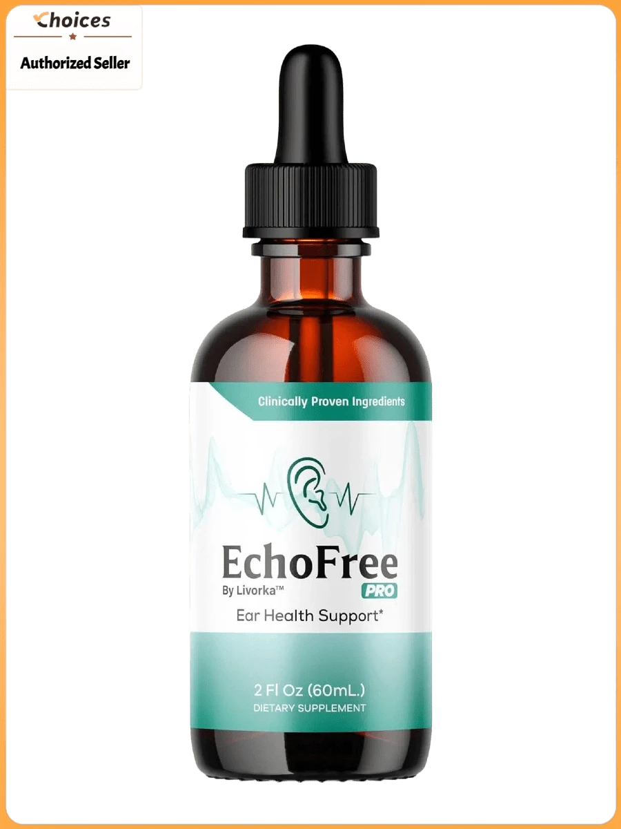 Echo Free Ear Wellness Drops | Liquid Ear Support Supplement | Daily Ear Health Formula | 2 Oz (1 Bottle) - 1 Bottle - View 1