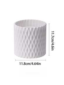 1pc Multi-Functional Remote Control Organizer Box - Desktop Office Supplies, Cosmetics, Charging Cable Storage Container - White - View 12