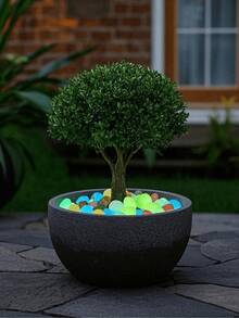 200/500/1000pcs Glow In The Dark Garden Pebbles, Colorful Luminous Stones, Suitable For Garden, Lawn, Yard, Home Outdoor Path, Corridor, Aquarium Decor, Great For Fish Tank, Walkway, Flower Bed, Potted Plants, Driveway DIY (Random Color & Style) - Multicolor - View 6