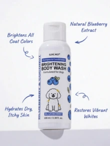 Jack Dog Whitening Shampoo, Gentle Cleansing, Deodorizing, Brightening, Softening Pet Grooming Product - Blue - View 3
