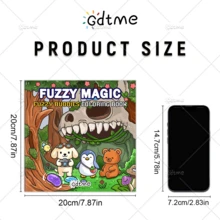 GDTME Magic "24 Page Non Thick Colored Paper Simple Coloring Book, Magic Coloring Book Simple Coloring Page, Super Cute And Comfortable Space Design, Coloring Book Can Release Emotions, Relieve Anxiety, Ideal Gift For Festivals And Special Occasions, Office Supplies, School Supplies - JX-434 - View 2