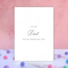 1 PC Wedding Day Card: To My Parents, To My Mother On My Wedding Day, To My Father On My Wedding Day. Happy Wedding! - Sets - View 6