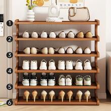 1pc 3/5/6 Tier Bamboo Shoe Rack - Multi-Tier Freestanding Design Wood Grain Finish, Easy Assembly, Space-Saving, Dorms, Entryways, And Compact Spaces. Material Furniture, Shoe Storage - 棕色 - 查看 12