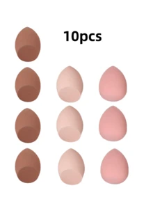 12pcs Large Random Color Makeup Sponge Eggs, Mixed Beauty Sponges For Liquid, Cream And Powder Perfect Application, Multicolor Makeup Sponges Suitable For All Skin Types, Latex-Free Dual-Use Powder Foundation - Multicolor - View 19