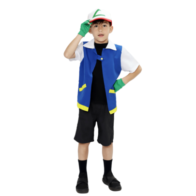 LA CASA ENCANTADA Disfraz Ash Ketchum Anime para niños