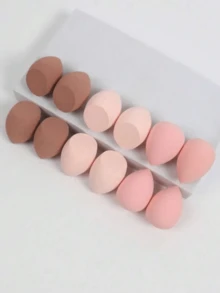 4/3/1pc Large Random Color Makeup Sponge Egg, Blended Beauty Sponge For Liquid, Cream And Powder Perfect Application, Multi-Color Makeup Sponge Suitable For All Skin Types, Latex-Free Dual-Use Powder Foundation - Multicolor - View 5