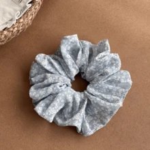 Scrunchies de pelo con margaritas, sujetadores de cola de caballo, envolturas para moño, accesorios de pelo azul claro refrescantes, primavera/verano - Multicolor - Ver 7