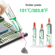 HAOXPNG 151/217℃ Lead-Free Syringe Solder Paste Flux For Soldering Led Smd Repair Tin Paste - HXP-602 - View 3