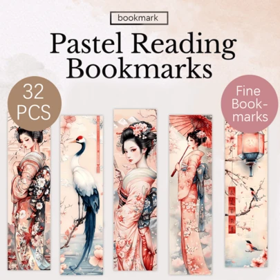 Tlenpo 32pcs Fantasy Elf Bookmarks, Gifts For Book Lovers, Fairy Tale Art Book Marks, Abstract Unique Elegant Bookmarks, DIY Decorative Page Markers, Ideal For Christmas, Halloween Gifts, Back To School, Book Lovers, Cute Gifts For Students, Friends, Teachers, Perfect Reading Rewards