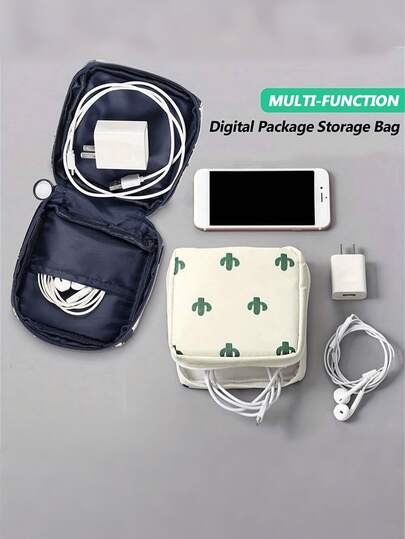 1个女士卫生巾收纳袋，女士便携式化妆包，卫生巾整理袋，化妆包，旅行耳机零钱包，卧室配件，旅行洗漱用品和化妆品收纳袋，必备旅行礼品收纳拉链配件，大容量，大化妆包，圣诞礼物