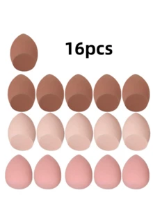 12pcs Large Random Color Makeup Sponge Eggs, Mixed Beauty Sponges For Liquid, Cream And Powder Perfect Application, Multicolor Makeup Sponges Suitable For All Skin Types, Latex-Free Dual-Use Powder Foundation - Multicolor - View 18