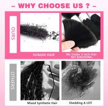 NARNI Body Wave Human Braiding Hair For Boho Braids 50g 1 Bundle Human Hair Bulk For Braiding 15A Brazilian Virgin Full And Thick No Weft Human Hair Extensions For Women Natural Black Color 8-30 Inch - Natural Black - Xem 4