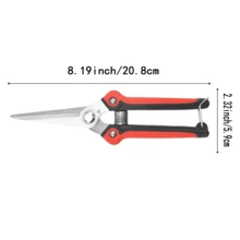 3件套不锈钢园艺剪套装 - 现代风格家用盆景修剪剪、果枝剪、蒜剪，弯刃设计 - 无需电源，必备家居修缮工具 - 雙色尖頭剪刀 - 查看 2