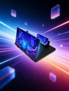 Amplificador de Pantalla de Teléfono 3D HD, Soporte Plegable Portátil para Juegos y Series.Amplificador de Pantalla HD para Gamer, Aumenta la Precisión, Compatible con Todos los Celulares.Material ABS duradero - Negro - Ver 4