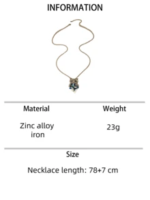 1 chiếc dây chuyền dài mặt hình cú mèo đính sequin phong cách Bohemian, thích hợp để đeo hàng ngày, dự tiệc, làm quà tặng hoặc phối đồ. - Dây chuyền mặt hình cú mèo dài - Xem 8