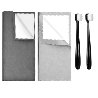 Jewelry Polishing Cloth Set, Reusable Jewelry Cleaning Cloth, Anti-Oxidation Polishing Cloth Suitable For Rings, Necklaces And Bracelets, Practical Jewelry Care Tool