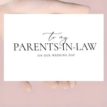 1 PC Unique Wedding Card, Suitable For Husband, Wife, Girlfriend, Mother, Father, And Brothers, Containing Beautiful Wedding Wishes, Unique Wedding Invitations, And Personalized Wedding Invitations Designed For Parents. - One Size Fits All - View 2