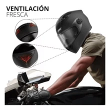 CASALIVA Casco Abatible Para Moto Deportivos Espejo Doble Motocicleta - A - Ver 4