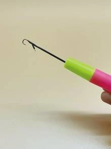 Bộ kim móc 7mm, kim móc chuyên nghiệp có khóa, thích hợp để đan tóc, làm khăn quàng cổ, thảm và các sản phẩm thủ công DIY. - Kim móc lưỡi 7mm - Xem 6