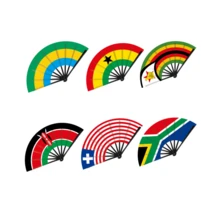 Torcida da Copa do Mundo Bandeira Nacional Ventilador Dobrável, Ventilador Dobrável de Tamanho Grande, Item Popular para Comércio Transfronteiriço, Prop para Atmosfera de Bar/KTV/Festa - Multicolorido - Visão 1