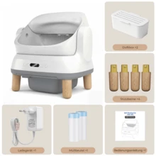 DEVOKO Automatic Self-Cleaning Cat Litter Box XXL Model Odor-Neutralizing Automatic Cat Litter Box With Waste Bags 95+15 Liter Capacity - White - View 7