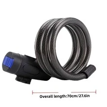 一套便携式自行车防盗锁,易于使用和携带,适用于大多数自行车,是自行车车主的理想选择。 - 多色 - 查看 12