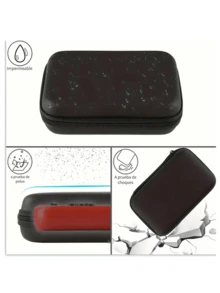 简约纯色EVA数码收纳包，适用于收纳耳机、数据线、充电器、移动电源等，长方形收纳盒，旅行必备，男女通用，电子配件整理包 - 查看 8