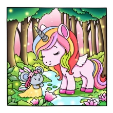 Bosque Misterioso: Libro para colorear simple y audaz para adultos y adolescentes, que contiene diversos diseños de línea de escenas, un diseño simple y fácil de usar, una opción de alta calidad para aliviar el estrés, relajarse e sumergirse en el mundo de los cuentos de hadas. - Bosque secreto - Ver 3