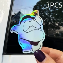Adesivos de Gato Tímido Apontando | Adesivos Fofos e Divertidos | Adesivos de Idoso Segurando uma Flor | Personagens de Desenho Animado Divertidos | Adesivos para Skate, Laptop e Carro - Adesivos de Vinil Impermeáveis, Autoadesivos, Foscos e Duráveis para Carro, Janela, Laptop, Caminhão e Garrafa de Água - Design Resistente e Multiuso - vinil - Ver 16