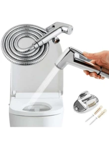 Handheld Sprayer - Multifunctional Bathroom Shower Kit, Suitable For Personal Hygiene, Toilet Cleaning, Pet Bathing, And Plant Watering With Adjustable Nozzle And Hose, Very Convenient - A - View 4