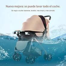 Carreola Para Bebés Niños Ultra Premium Plegable, 3 Colores - Caqui - Ver 2