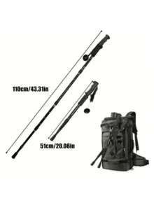 1 chiếc gậy leo núi điều chỉnh được, gậy leo núi gấp gọn nhẹ với tay cầm thoải mái, gậy chống trượt, thích hợp cho du lịch ngoài trời, thiết bị cắm trại. - Nhiều màu - Xem 2