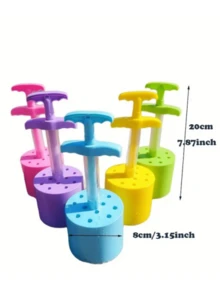 2 kẹp hình cục than và quả cầu tuyết, đạo cụ bãi biển, tương thích với bộ dụng cụ làm lâu đài cát bằng xốp hoặc đất sét, đồ dùng cho tiệc bãi biển, quà sinh nhật. - Nhiều màu - Xem 3