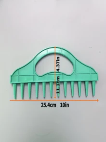 1件播种工具，土壤钻播工具，园艺播种间距工具，适用于农田、蔬菜种植，农业耙 - 多色 - 查看 6