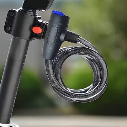 1 Set Portable Bicycle Anti-Theft Lock, Easy To Use And Carry, Suitable For Most Bicycles, Ideal Choice For Bicycle Owners