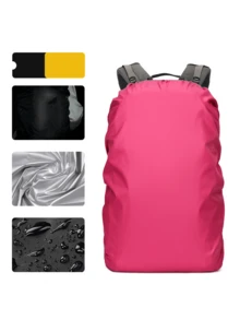 White Base Backpack Rain Cover, 30-40L Waterproof Rain Cover, Reflective Backpack Rain Cover, Dust-Proof/Anti-Theft/Cycling/Hiking/Camping/Travel/Outdoor Activities, Back To School - Multicolor - View 12