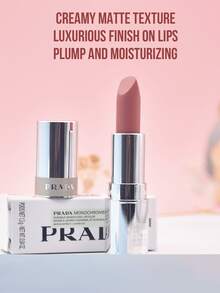 Sampel Prada Color Sensational Lipstick #B02, 1,3g. Tahan lama dan ringan, dengan hasil akhir matte yang halus, sangat berpigmen, tidak membuat bibir kering dan tidak mudah luntur, cocok untuk riasan natural sehari-hari. - Lipstik Prada Color Sensational #B02 - View 9