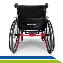 Cadeira de Rodas Monobloco Alumínio Leve Reclinável até 120kg Fácil de Transportar - Visão 6