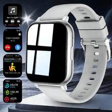 Smartwatch, 1.83-Inch Multifunctional Sports Smartwatch, Featuring Wireless Calling/Music, Message Notifications, Pedometer, Sedentary Reminders, And Multiple Watch Face Wallpapers. Suitable For Both Men And Women, Compatible With Android And IOS. Perfect As A New Year Gift. - View 12