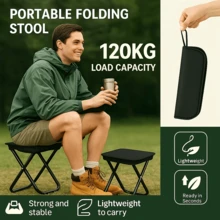 Heavy Duty Folding Camping Chair For Adults - Portable Compact Outdoor Chair, 200kg/440lbs Capacity, Lightweight Sturdy Frame, Easy Setup And Fold, Weather-Resistant Fabric, Suitable For Camping, Beach, Fishing, Garden And Travel - Multicolor - View 5