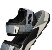 Dép xăng đan PUMA Velo, dép đi biển thoải mái, unisex, màu đen/xám. - Xám đen - Xem 5