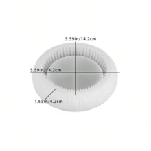 DIY Striped Storage Bowl, Resin Mold, Flower Pot, Plaster Candle Holder, Silicone Mold - Silicone Mold - View 3