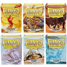 100张/盒 66x91mm 龙盾哑光卡套 - 多种颜色可选，适用于MTG/PKM卡牌保护、TCG/PTCG集换式卡牌游戏 - 彩色 - 查看 1