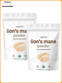 Organic Lion's Mane Mushroom Powder | 16 Oz | Vegan Mushroom Powder Supplement | Non-GMO (Pack Of 2) - Pack of 2 - 查看 1