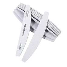 3/5/10/20/50pcs Nail Files, 100/180 Grit Sandpaper, Zebra Pattern Double-Sided Washable Coarse Files, Suitable For Removing Acrylic Nails And Extending Nails, Manicure Care Set, Salon & Home Use - Multicolor - View 9