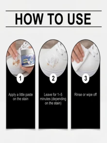 jakehoe 多用途清洁膏，适用于家居清洁、衣物和鞋履清洁。有效去除汗渍、油渍、酒精和陈年污渍造成的衣物泛黄。清洁白色鞋子和运动鞋，不损伤材质。天然清洁污垢和污渍，可搭配海绵或抹布使用。 - 固體 - 查看 4