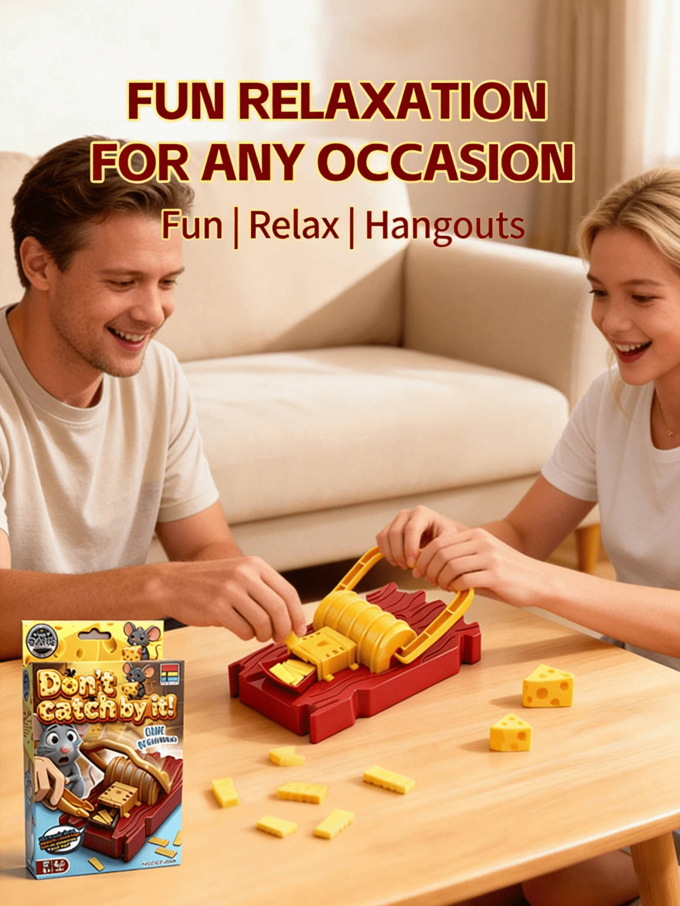 Trampa de ratón de plástico, juguete de broma, material de plástico duradero, regalo perfecto para reuniones familiares, el Día de los Inocentes, el regreso a clases y otras festividades