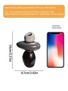 一套树脂石花瓶，花瓶不可盛水，仅用于装饰性人造花、幸运石，适用于客厅、餐厅、电视柜桌面装饰，乔迁礼物，无需电源，家居装饰，圣诞节装饰，情人节房间装饰 - 彩色 - 查看 9