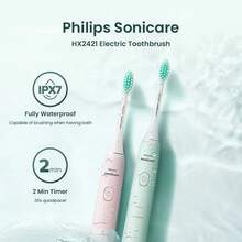 Philips Sonicare HX2421  Electric Toothbrush 2 Modes 14 Days Battery IPX7 Waterproof Rechargeable - 彩色 - 查看 1