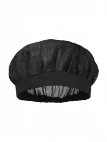 1pcs/3pcs Breathable Mesh Chef Hat Kitchen Cooking Chef Hat Adjustable Food Service Hair Net Reusable Washable Mesh Bouffant Hat (Black) (White) - 查看 15